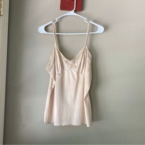 Vintage Vassarette Nude Lace Detail Cami 36